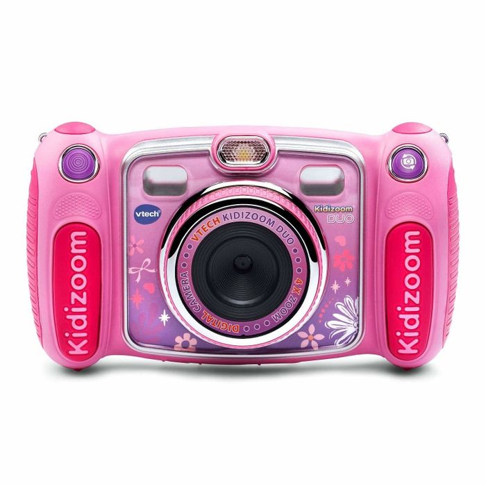 Bright pink digital camera