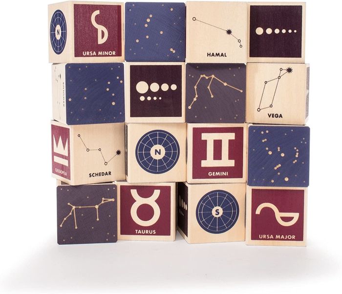 A stack of 16 constellation blocks