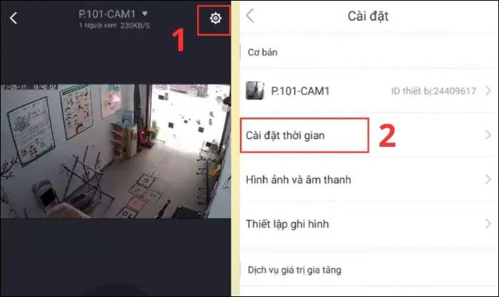 Cách cài đặt múi giờ cho camera Yoosee