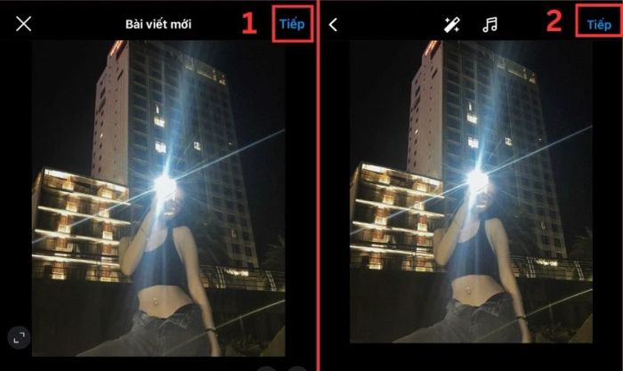 Nhấn nút Tiếp hai lần liên tiếp
