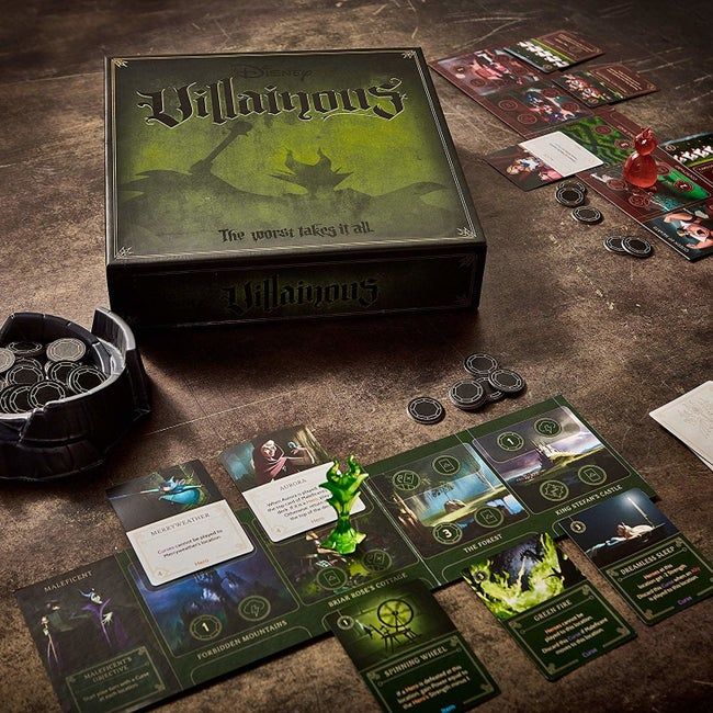 The Villainous board game in play