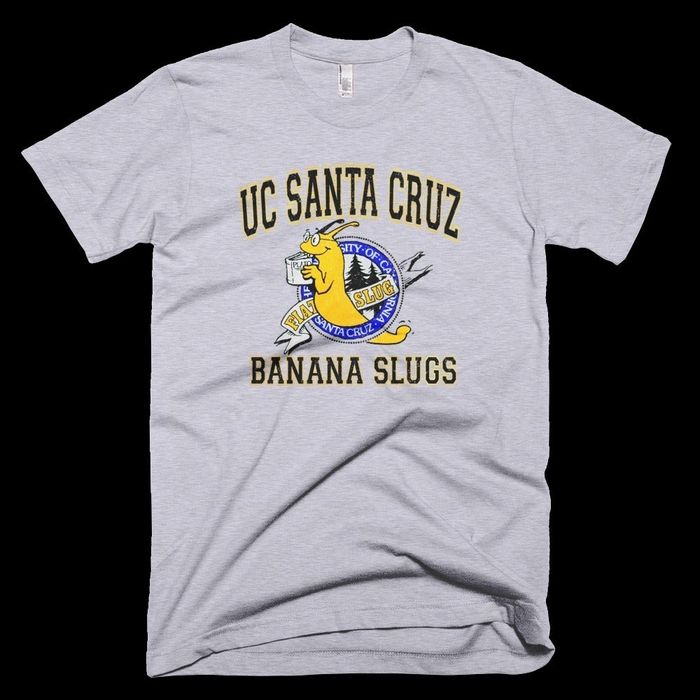 A gray T-shirt with the words
