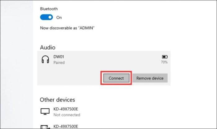 Cách kết nối thiết bị Bluetooth với máy tính