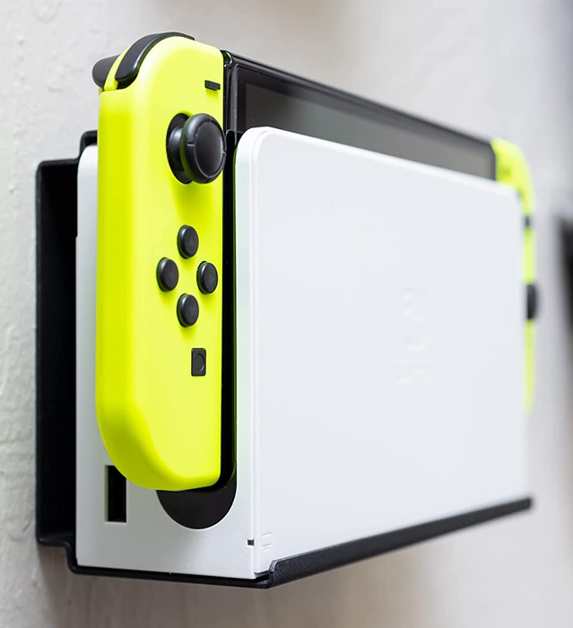 close-up of a Switch mounted on the wall