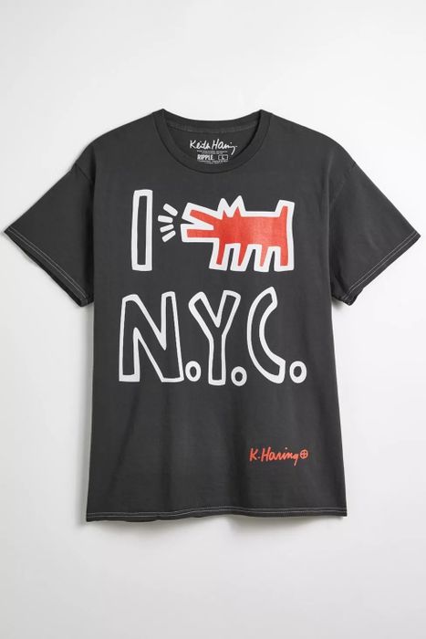 A tee featuring Keith Haring's iconic design: