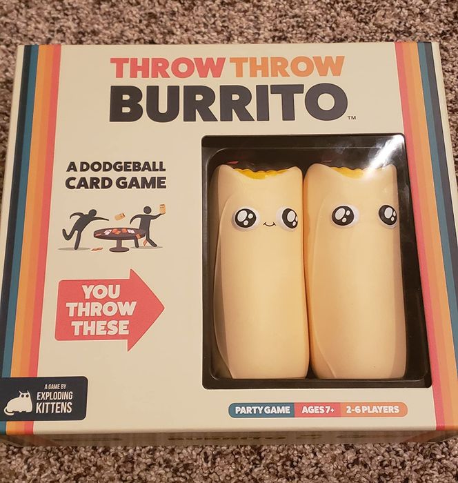 A reviewer's Throw Throw Burrito game set
