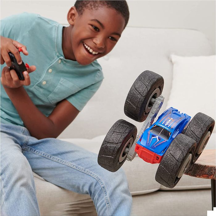 a child making the car flip