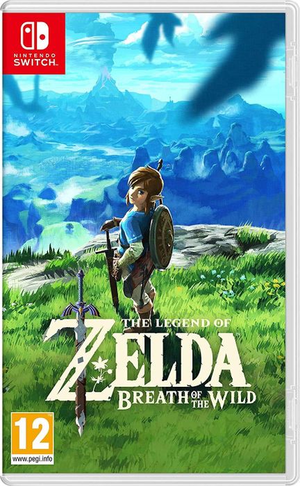 the box art for The Legend of Zelda with Link featured on the cover