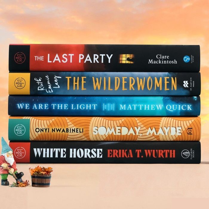 an assortment of books from the subscription service