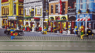 A gif showing the Lego kit in action