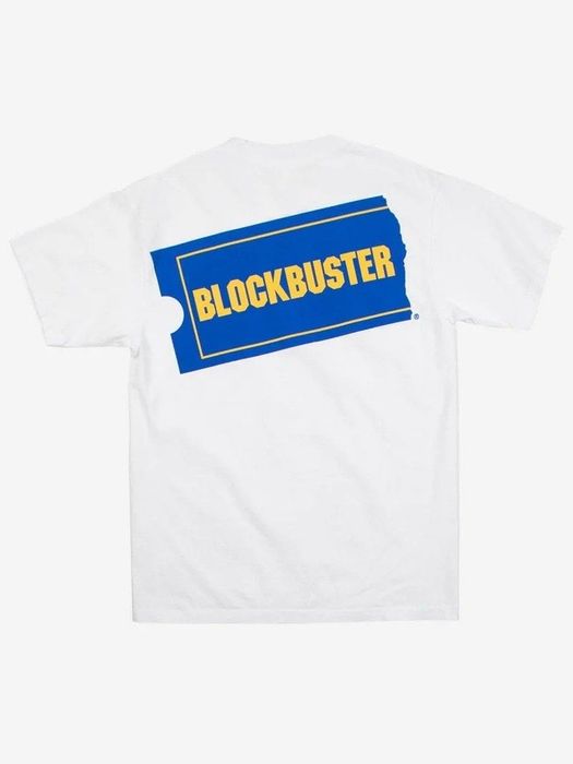 A tee with a Blockbuster logo graphic