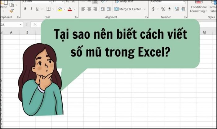 Lợi ích tuyệt vời khi sử dụng phím tắt để viết số mũ trong Excel