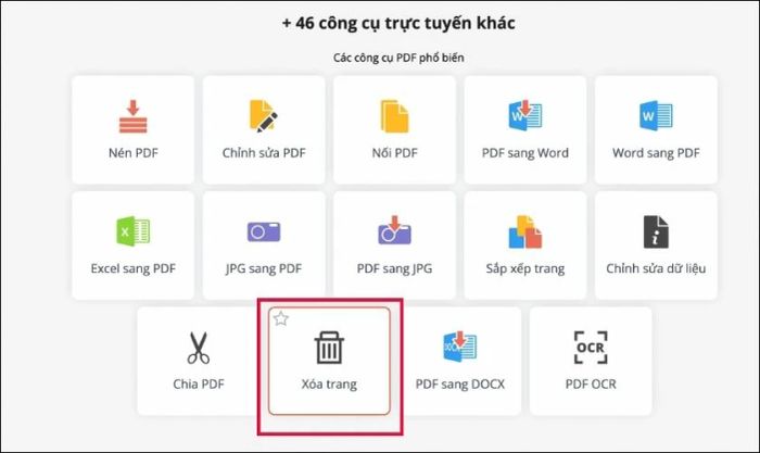 Sử dụng PDF Candy để xóa các trang thừa trong file PDF