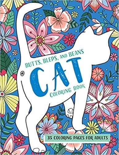 Cover of the cat coloring book.