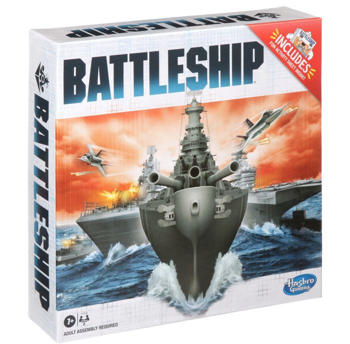 The battleship game neatly packed in its box