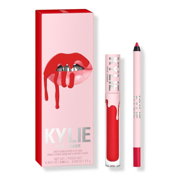 The Red Kylie Lip Kit, the perfect choice for a standout lip look.