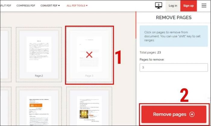 Loại bỏ trang trắng không cần thiết trong PDF
