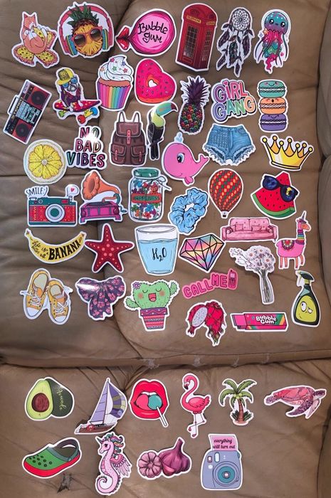 Reviewer photo showcasing the stickers