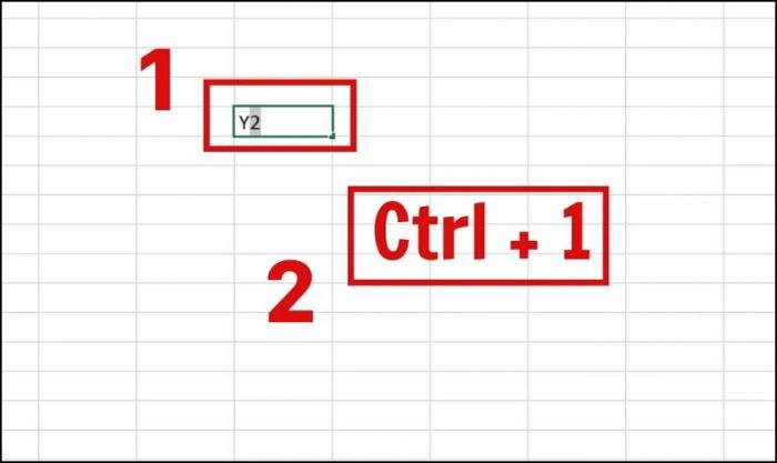 Nhấn tổ hợp phím Ctrl + 1.