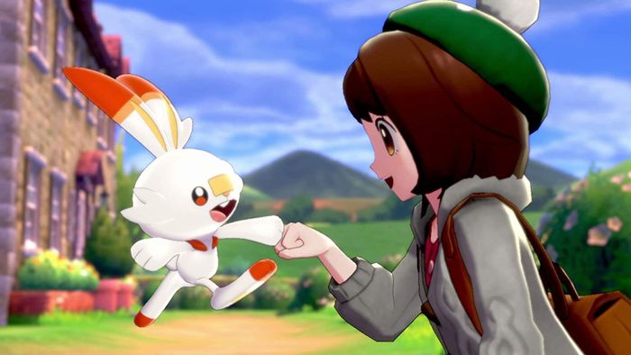 A scene from Pokémon showing a girl and her Pokémon as they embark on their next adventure.