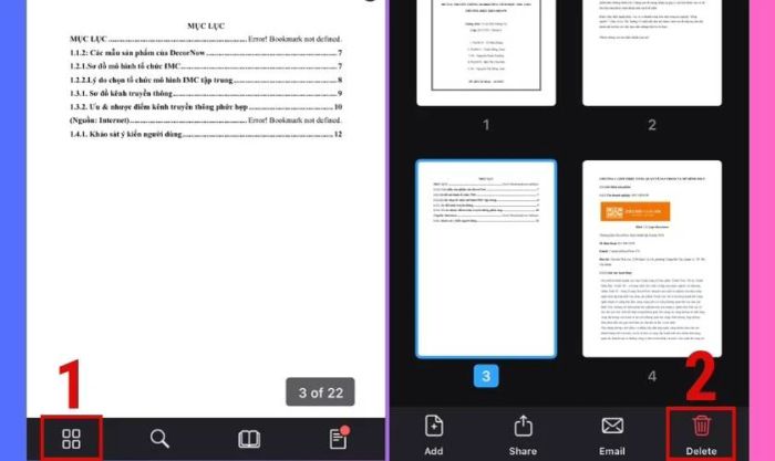 Tiến hành xóa trang không cần thiết trong PDF