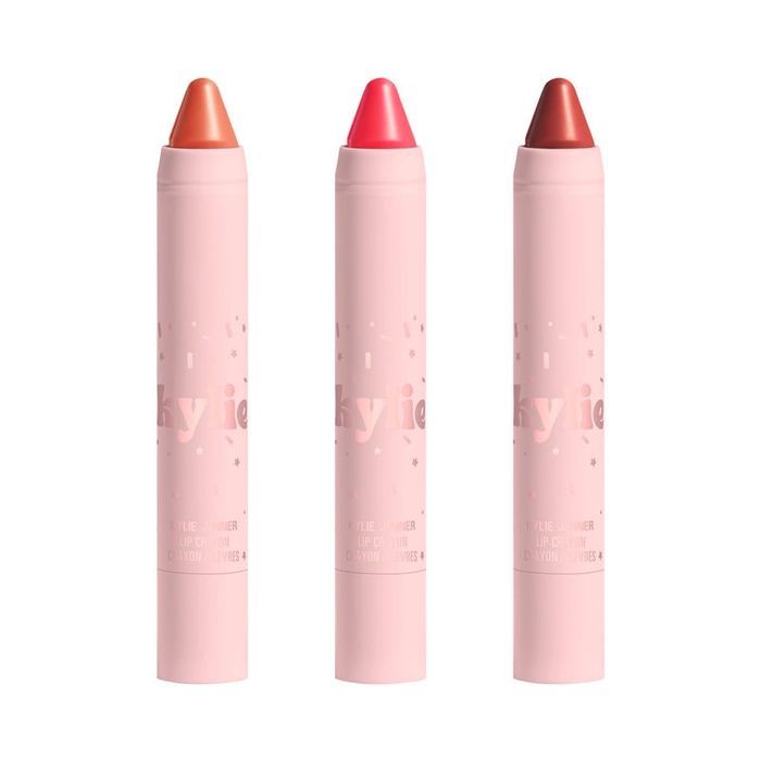 three vibrant lip crayons