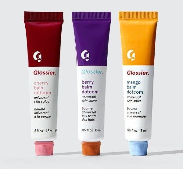 A set of three Balm Dotcom tubes