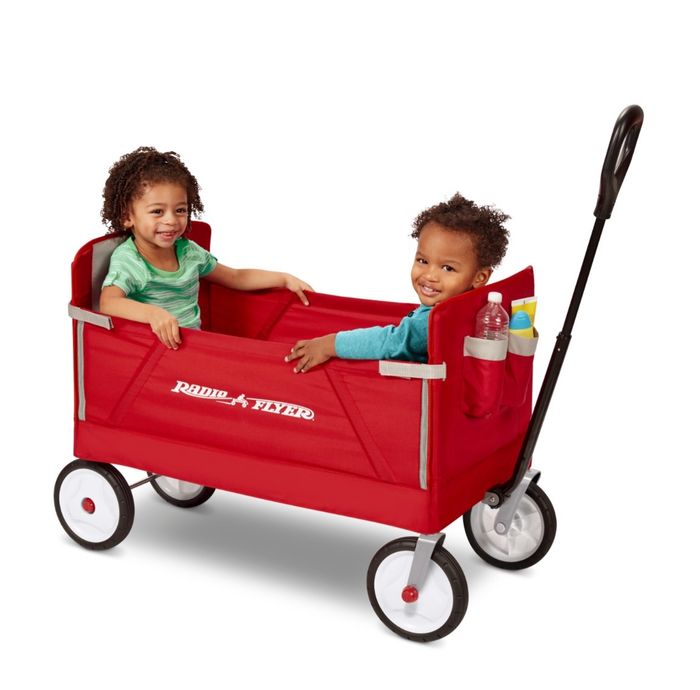 The foldable red wagon