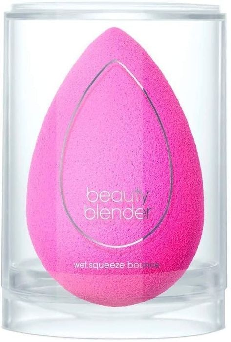 A pink beauty blender.