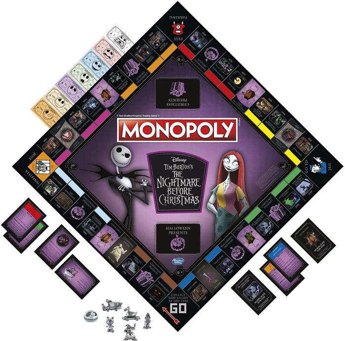 the Nightmare Before Christmas-themed Monopoly game, perfect for fans of the movie