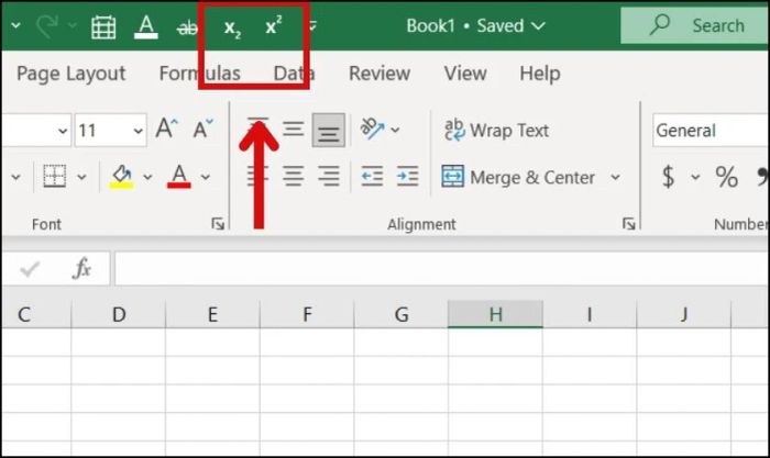 Hoàn tất thêm nút số mũ vào thanh Quick Access Toolbar