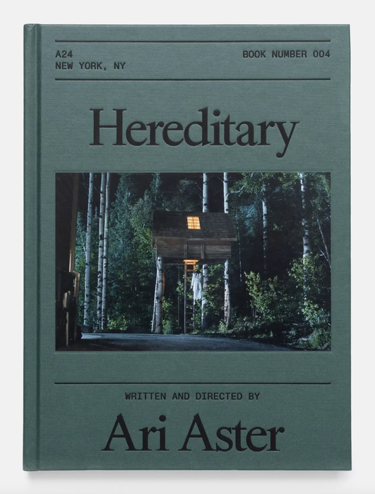 The screenplay book of Hereditary, a must-have for fans of this eerie, psychological horror film.