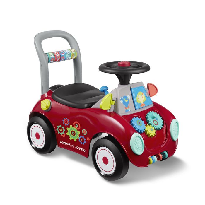 The red buggy ready for action.