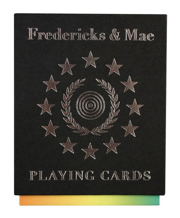 The front cover design of the playing cards