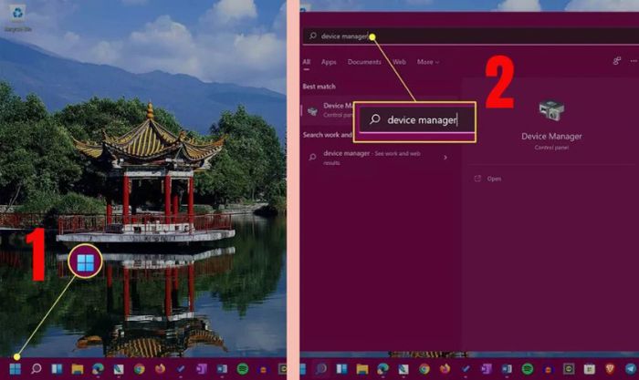 Khóa bàn phím laptop qua mục Device Manager