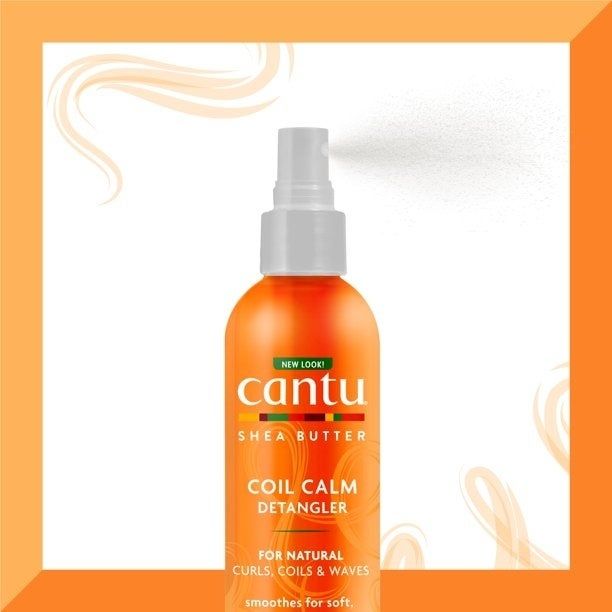 An orange detangler bottle