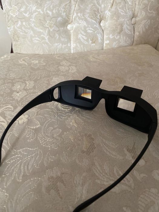 Reviewer photo showing the glasses