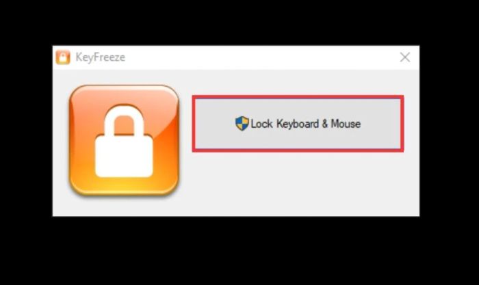Vô hiệu hóa bàn phím bằng phần mềm Keyfreeze