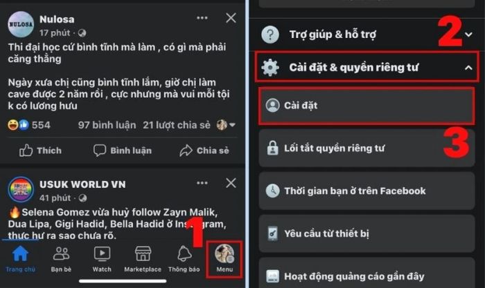 Cách chặn việc gắn thẻ trên Facebook dành cho điện thoại
