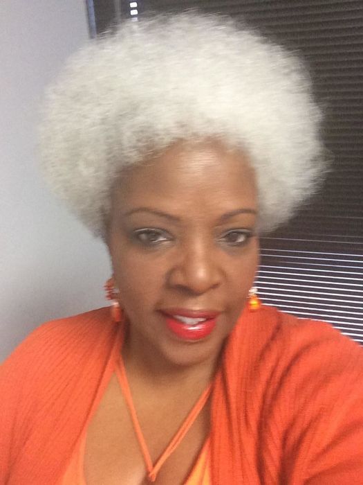 The reviewer's hair before using the Babybliss flatiron