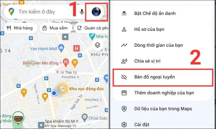 Giải phóng dung lượng cho OPPO bằng cách xóa dữ liệu Bản đồ ngoại tuyến