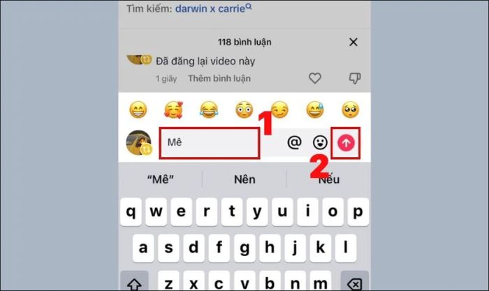 Nhập bình luận và gửi đi