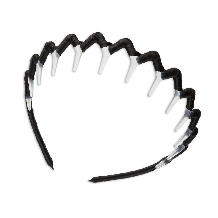 Black headband with transparent teeth