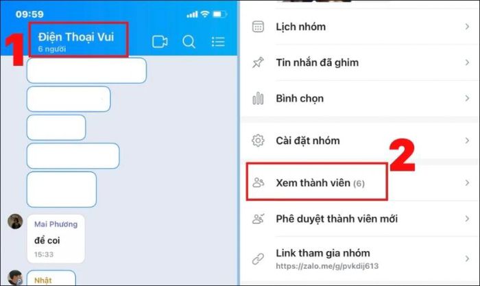 Cách thực hiện kick thành viên khỏi nhóm Zalo trên điện thoại