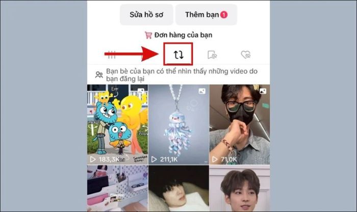 Hướng dẫn cách xem lại các video đã đăng lại trên TikTok