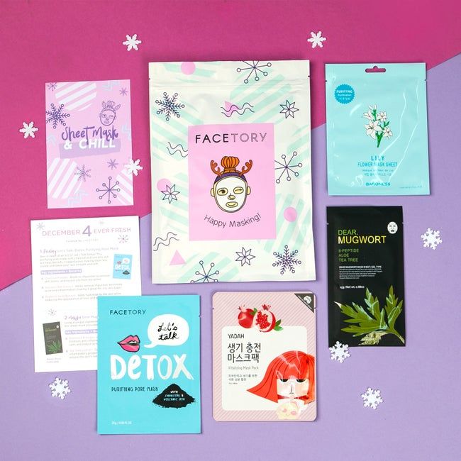 The collection of seven revitalizing sheet masks