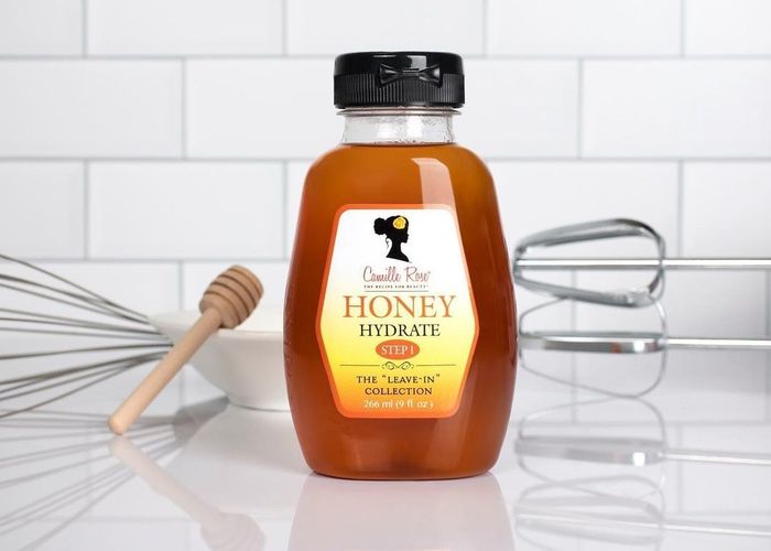 The bottle of honey hydrate leave-in
