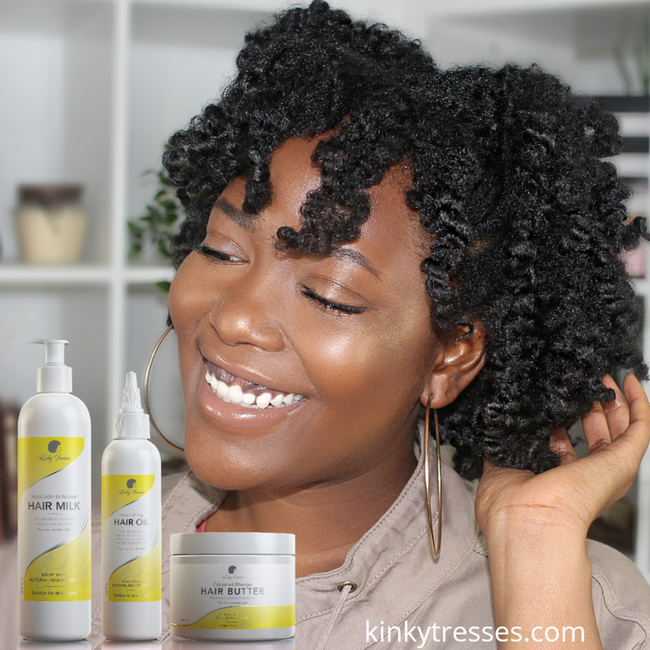 A model showing off her twisted hair styled to perfection