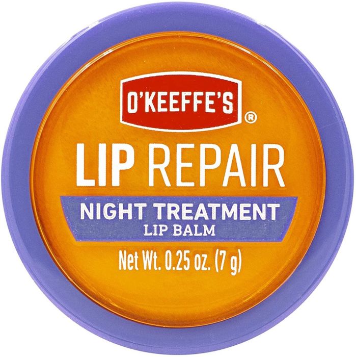The lip balm in its container