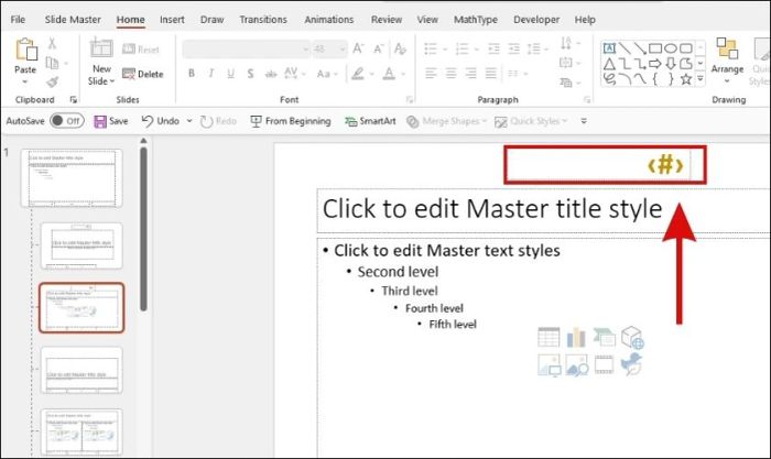Cách thay đổi font, kích thước và màu sắc cho số trang trong PowerPoint
